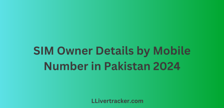 SIM Owner Details by Mobile Number in Pakistan 2024