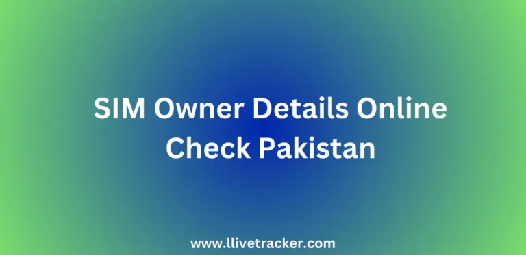 SIM Owner Details Online Check Pakistan