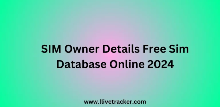 SIM Owner Details Free Sim Database Online 2024