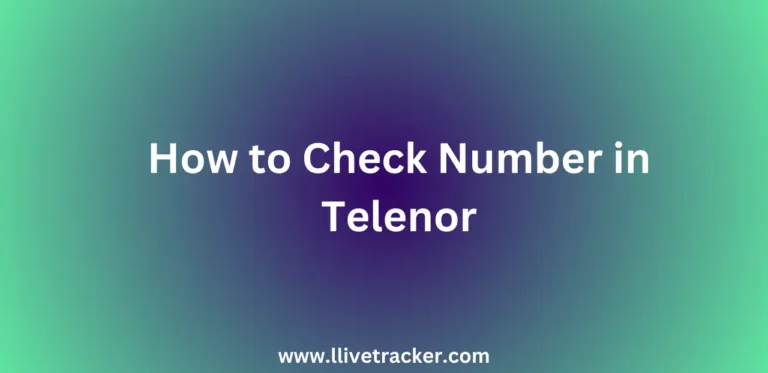 How to Check Number in Telenor